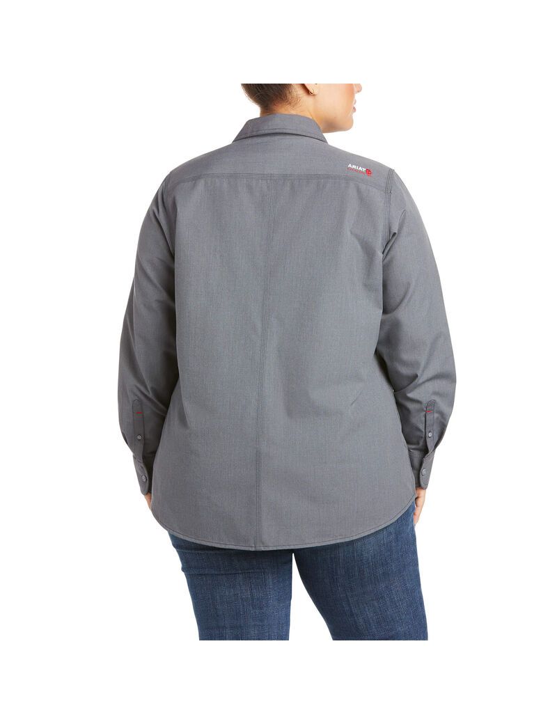 Camisas Ariat FR Featherlight Trabajo Mujer Gris | SJGO12863