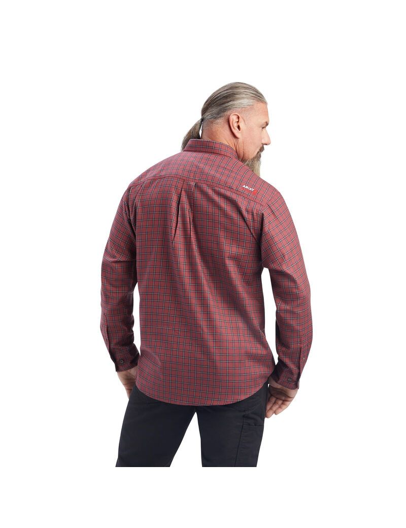 Camisas Ariat FR Payne Trabajo Hombre Rosas | UJZN15094