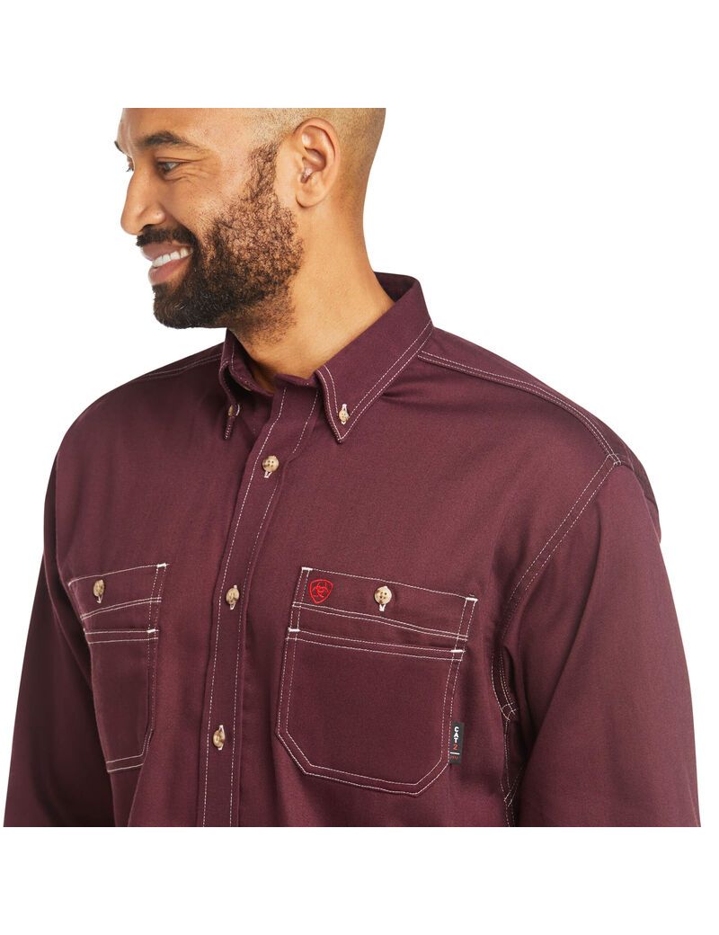 Camisas Ariat FR Vented Trabajo Hombre Multicolor | ULDW29760