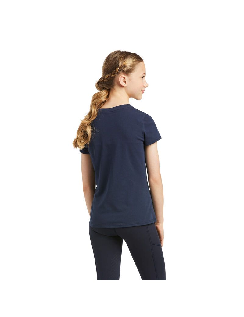 Camisas Ariat Someday Niños Azul Marino | VKTO29318