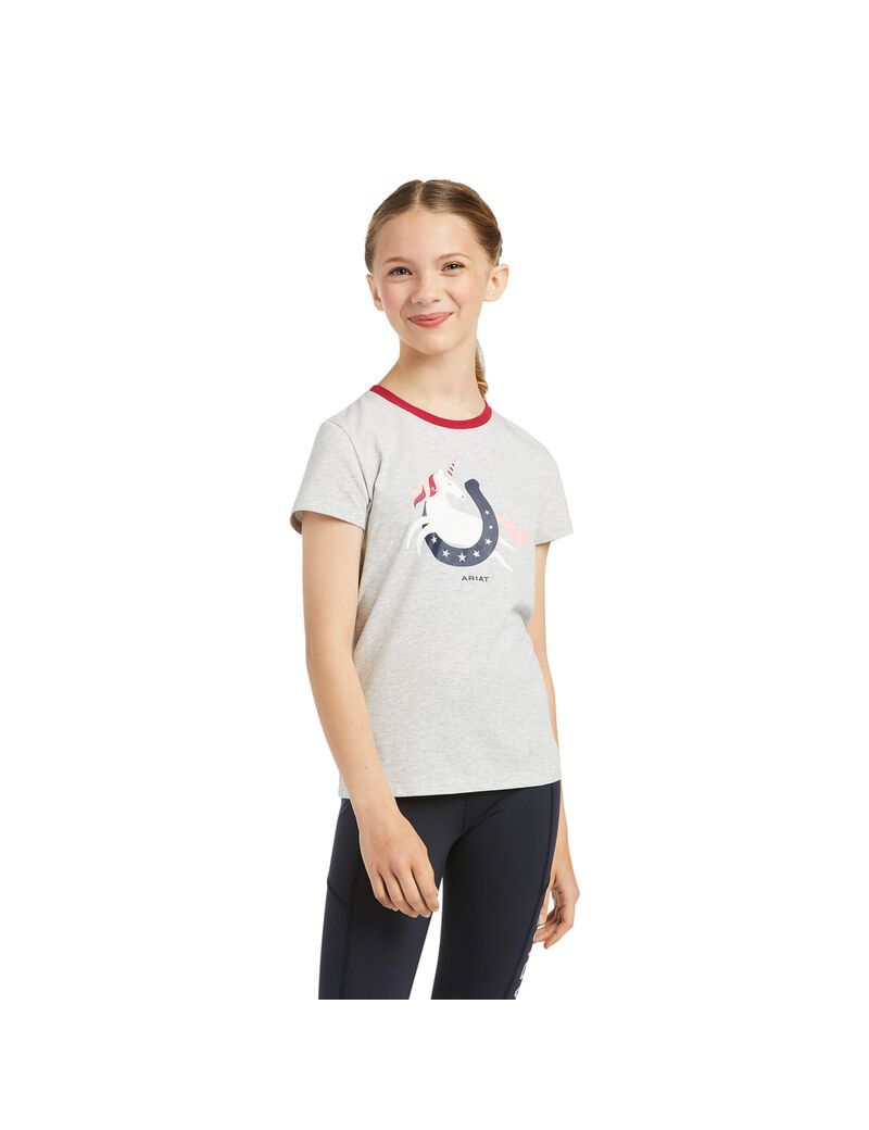 Camisas Ariat Unicorn Moon Niños Gris | UDVW42695