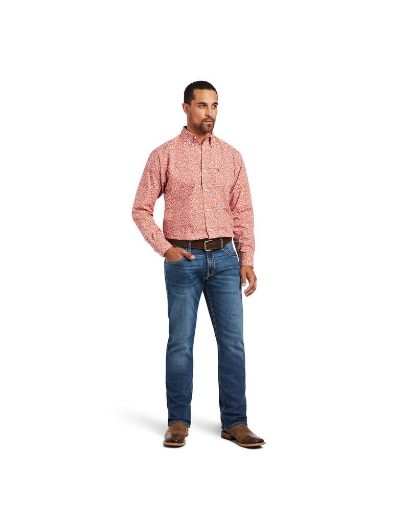 Camisas De Traje Ariat Alejandro Classic Fit Hombre Marrones | ESBN40625