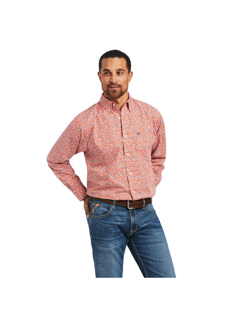 Camisas De Traje Ariat Alejandro Classic Fit Hombre Marrones | ESBN40625