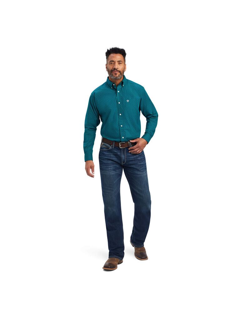 Camisas De Traje Ariat Benson Classic Fit Hombre Multicolor | RQGI08657