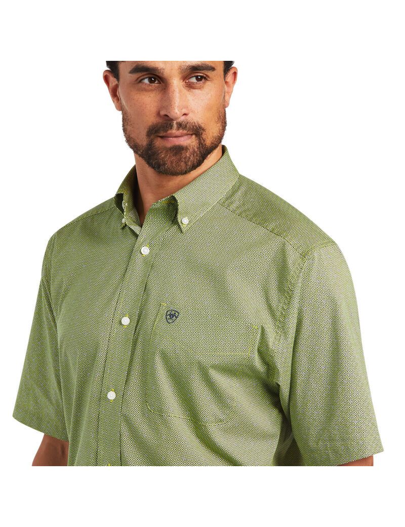 Camisas De Traje Ariat Branson Stretch Classic Fit Hombre Verde | LGYJ51783