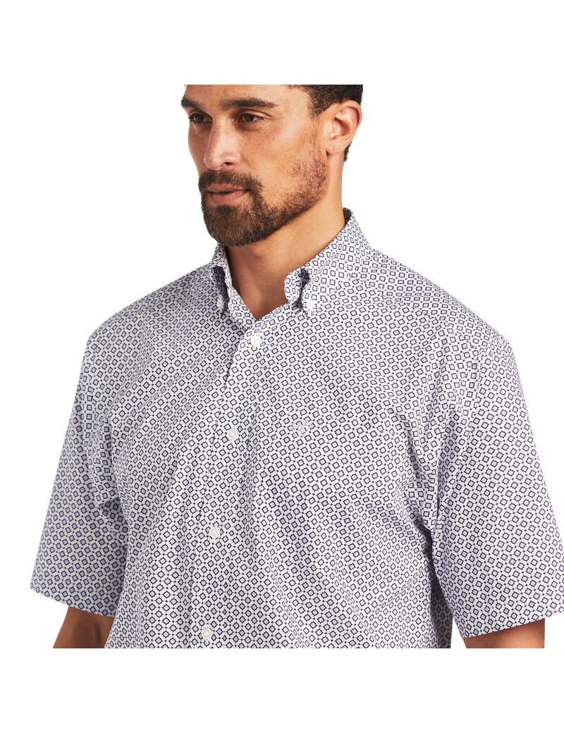 Camisas De Traje Ariat Brecken Classic Fit Hombre Lavanda | FETA20496