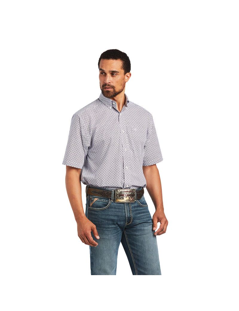 Camisas De Traje Ariat Brecken Classic Fit Hombre Lavanda | FETA20496