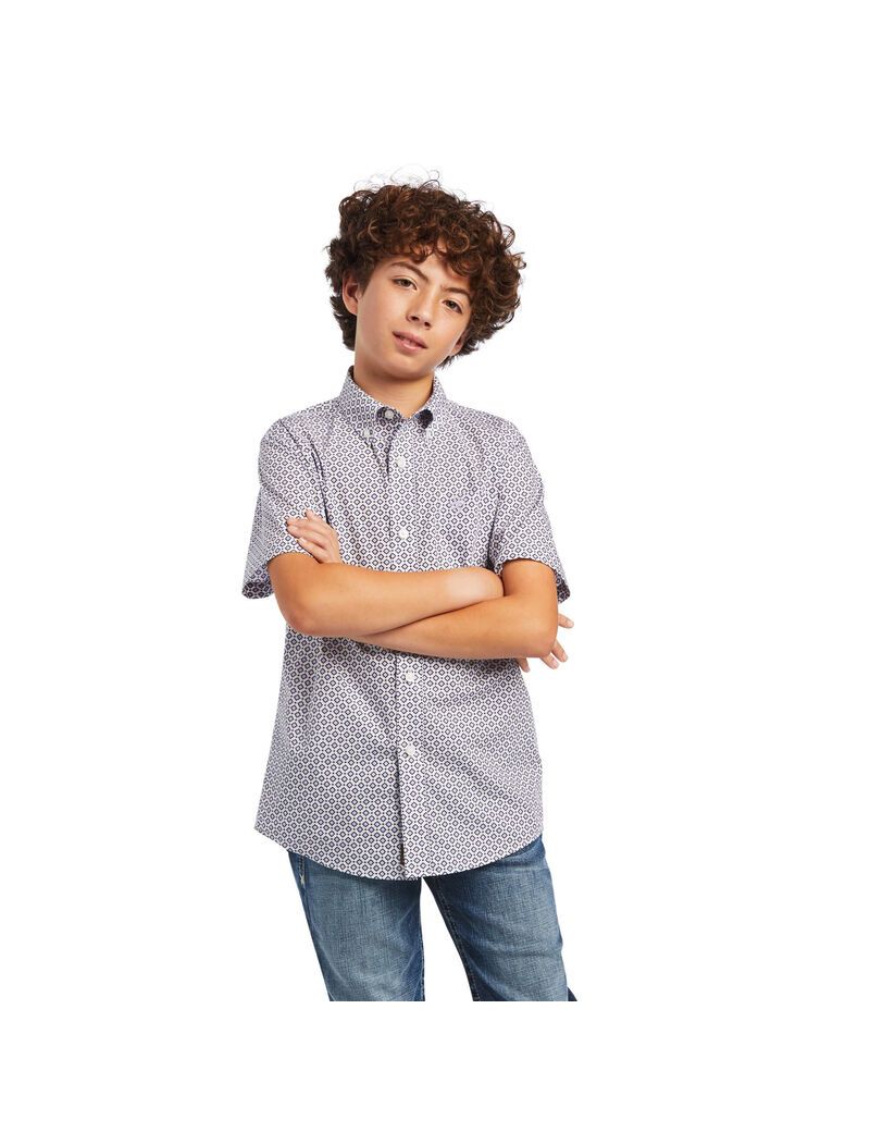 Camisas De Traje Ariat Brecken Classic Fit Niños Lavanda | TPLK17986