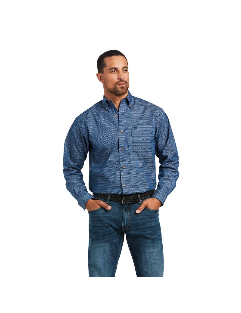 Camisas De Traje Ariat Desmond Classic Fit Hombre Multicolor | EQLZ02851