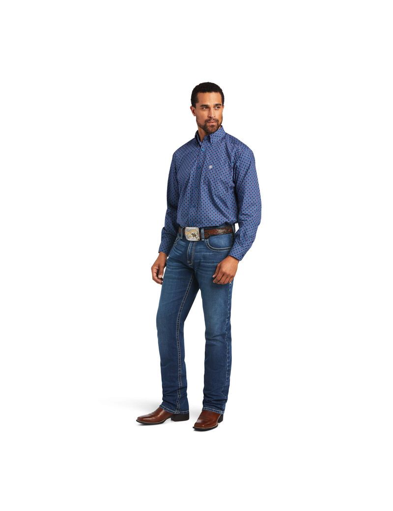 Camisas De Traje Ariat Fitz Classic Fit Hombre Multicolor | YPKS35974