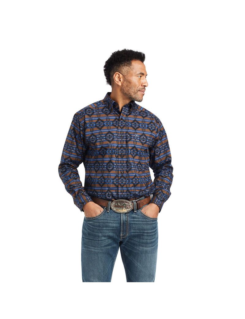 Camisas De Traje Ariat Giannis Classic Fit Hombre Multicolor | RNBM39650