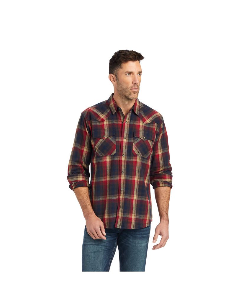 Camisas De Traje Ariat Hallford Retro Fit Hombre Multicolor | UNDM28541