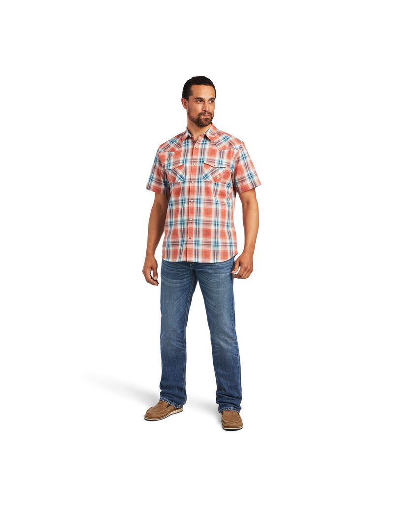 Camisas De Traje Ariat Hawk Retro Fit Hombre Marrones | VAIQ57612