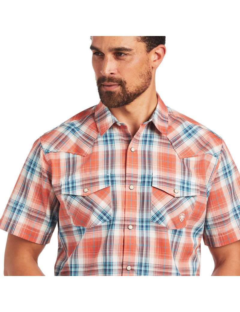 Camisas De Traje Ariat Hawk Retro Fit Hombre Marrones | VAIQ57612