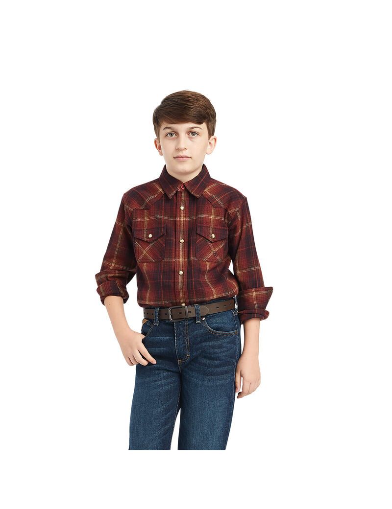 Camisas De Traje Ariat Hiller Retro Fit Niños Multicolor | PCLQ49207