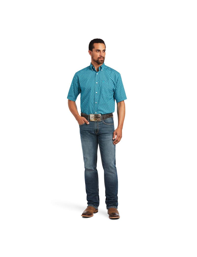 Camisas De Traje Ariat Izan Classic Fit Hombre Multicolor | ETPU53960