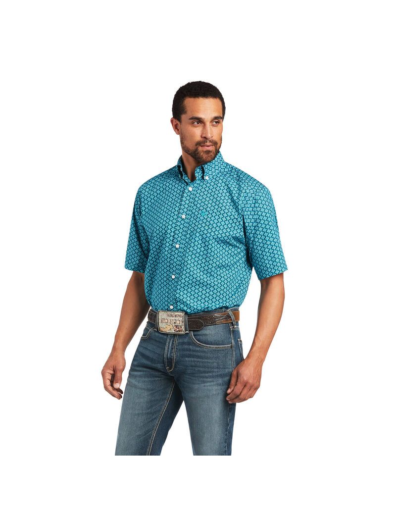 Camisas De Traje Ariat Izan Classic Fit Hombre Multicolor | ETPU53960