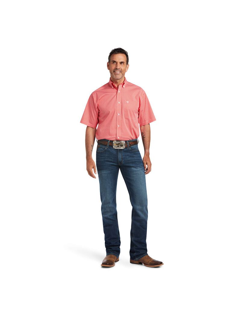 Camisas De Traje Ariat Keaton Stretch Classic Fit Hombre Multicolor | FJDQ63092