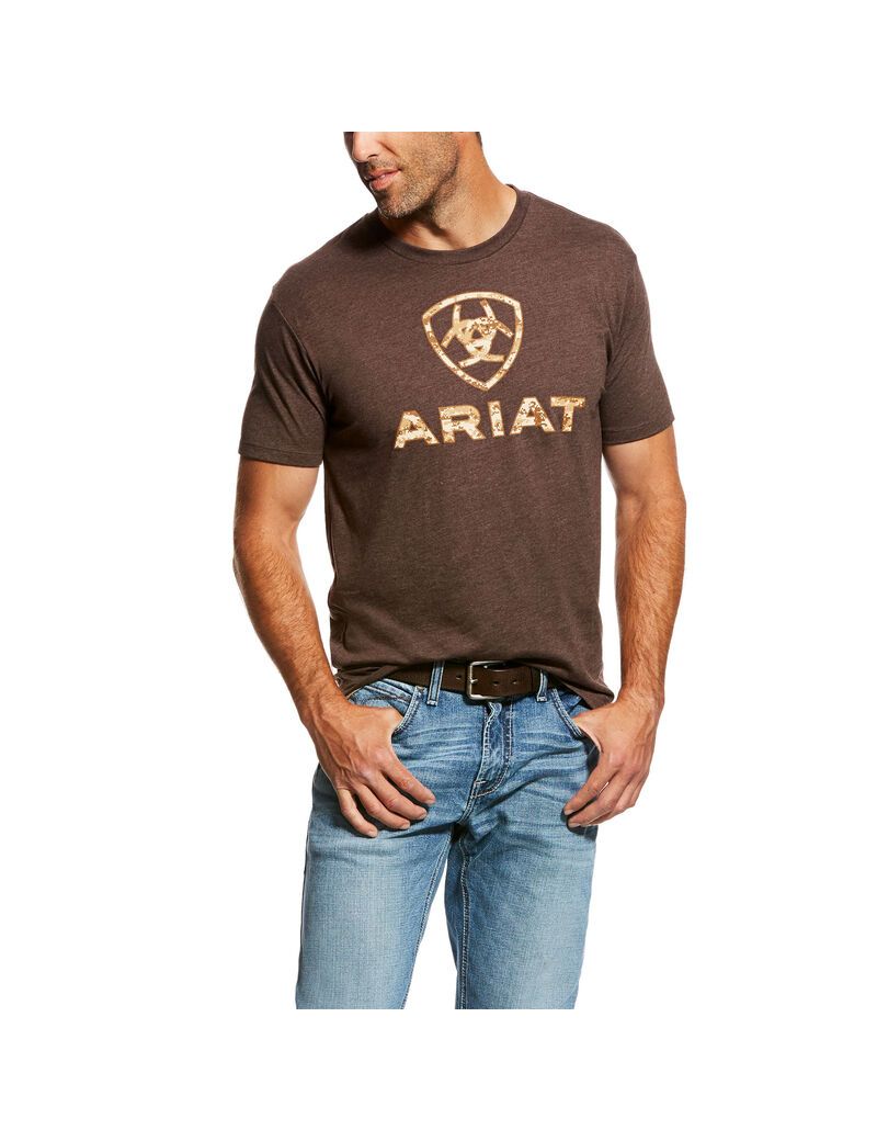 Camisas De Traje Ariat Liberty USA Hombre Marrones | HIOQ09342