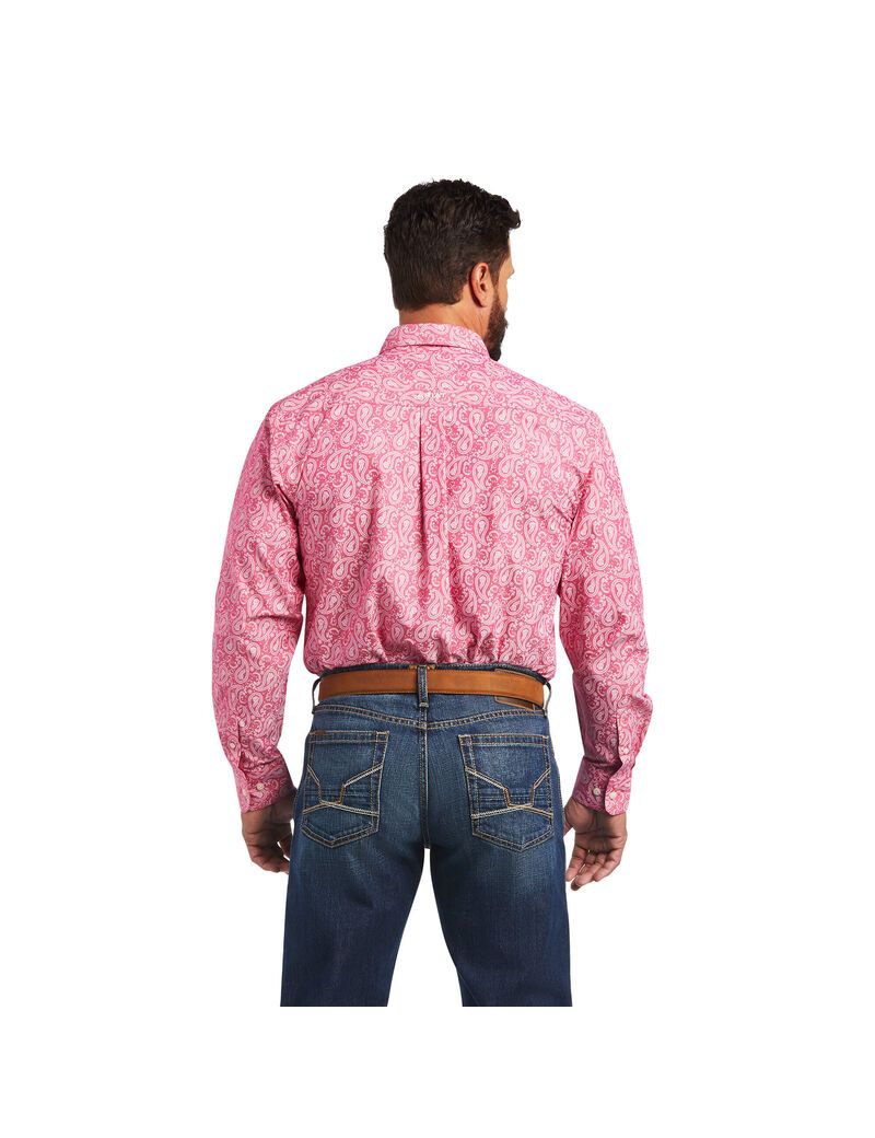 Camisas De Traje Ariat Mark Classic Fit Hombre Rosas Claro | NWCH18967