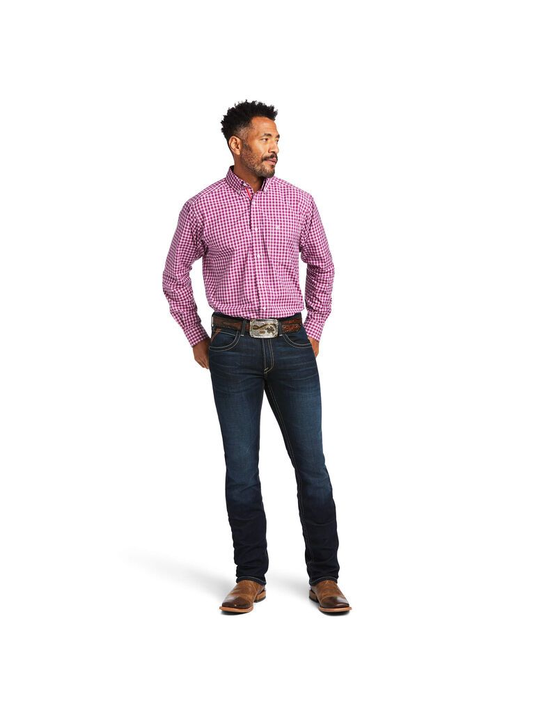 Camisas De Traje Ariat Pro Series Alexander Classic Fit Hombre Rosas Claro | YEQU12790