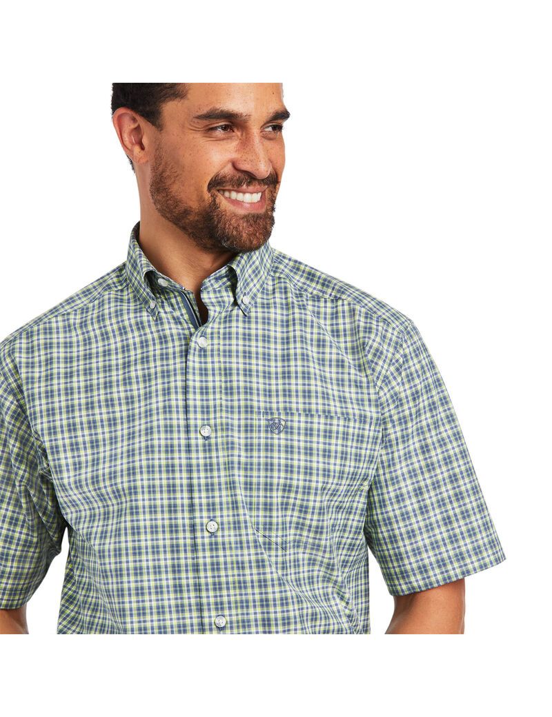 Camisas De Traje Ariat Pro Series Barrett Classic Fit Hombre Verde | PWST71285