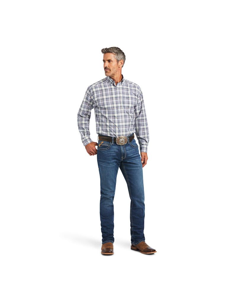 Camisas De Traje Ariat Pro Series Brady Classic Fit Hombre Blancas | COIS82379