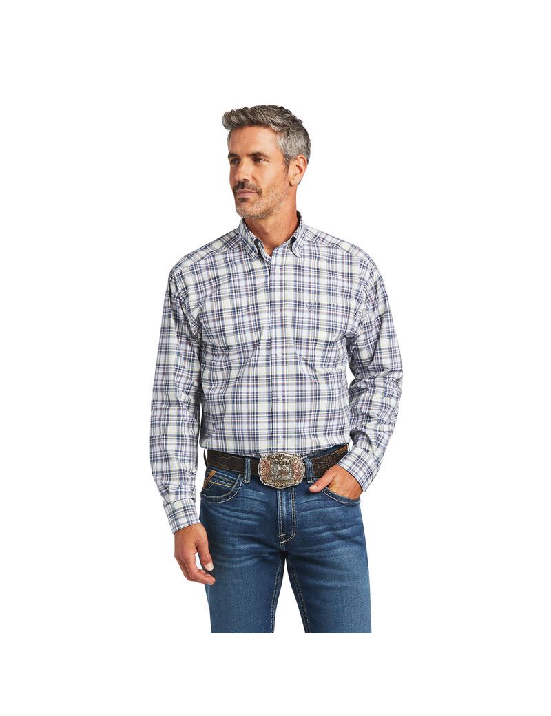 Camisas De Traje Ariat Pro Series Brady Classic Fit Hombre Blancas | COIS82379