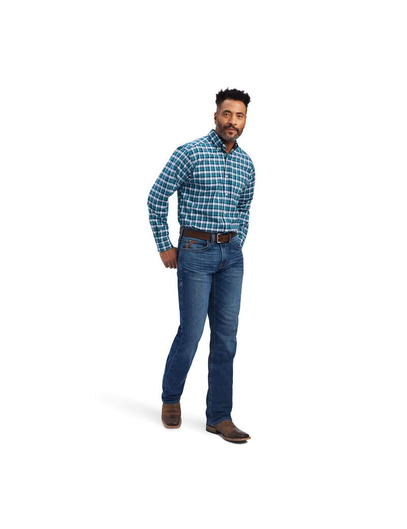 Camisas De Traje Ariat Pro Series Brantleigh Stretch Classic Fit Hombre Multicolor | FIHB24609