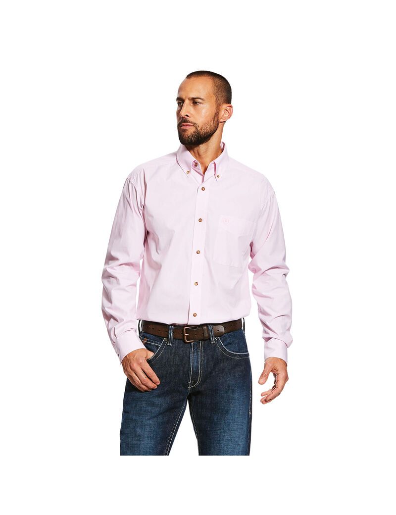 Camisas De Traje Ariat Pro Series Dayne Mini Stripe Hombre Rosas | KXVI87612