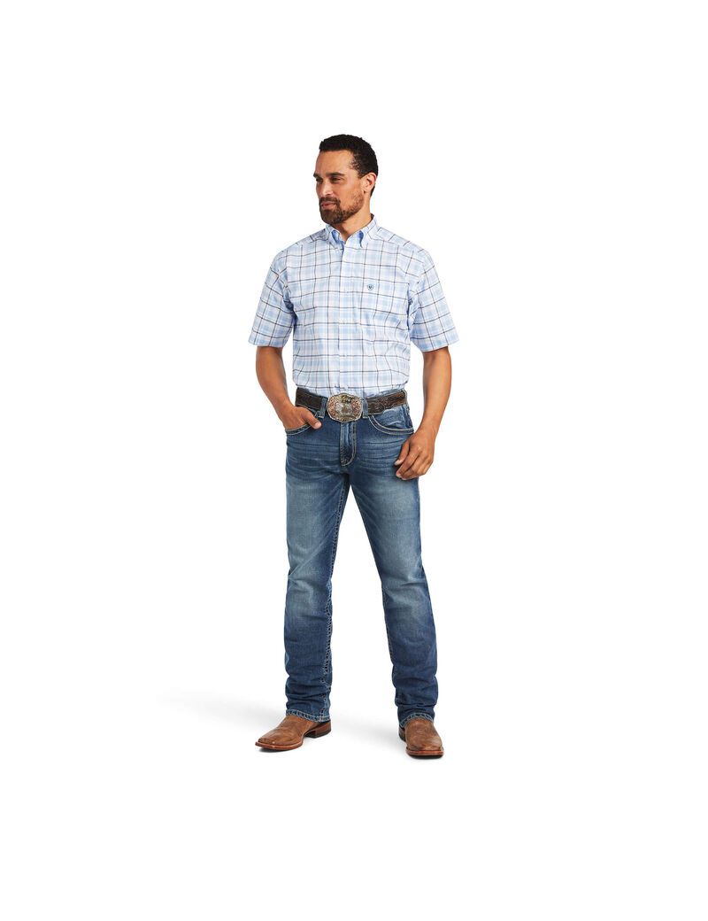 Camisas De Traje Ariat Pro Series Finnick Stretch Classic Fit Hombre Multicolor | BRNS79826