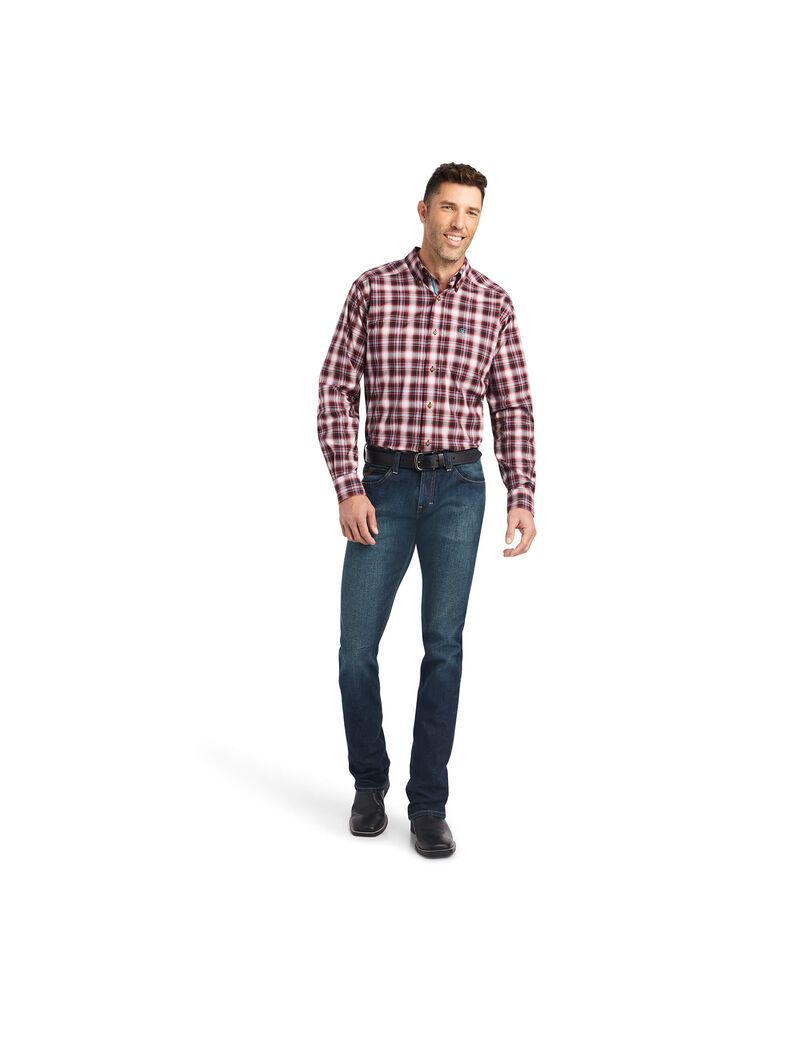 Camisas De Traje Ariat Pro Series Kenneth Stretch Fitted Hombre Blancas | JSTX14286