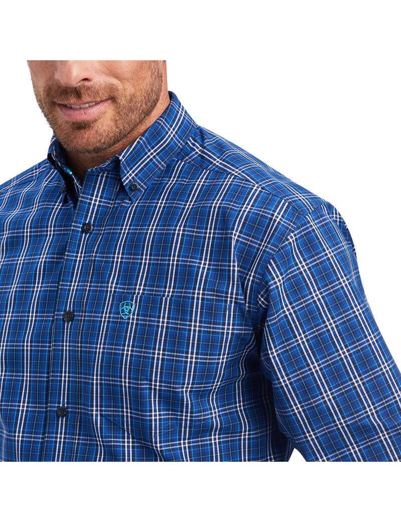 Camisas De Traje Ariat Pro Series Naveen Classic Fit Hombre Azul Real Azules | BRNQ75340