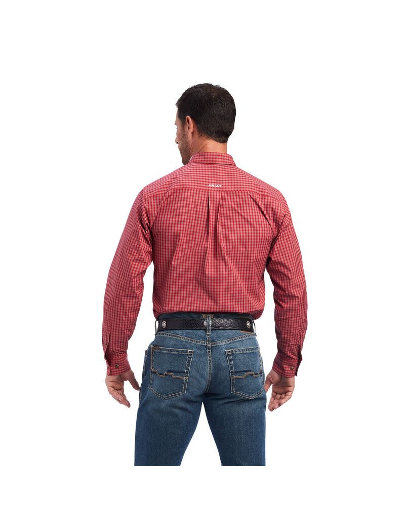 Camisas De Traje Ariat Pro Series Norwell Fitted Hombre Rojas | AYDI57894