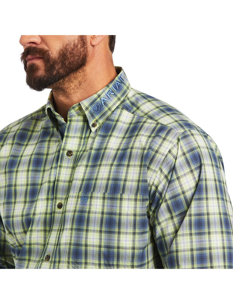 Camisas De Traje Ariat Pro Series Team Maxton Classic Fit Hombre Verde | OTEQ75249