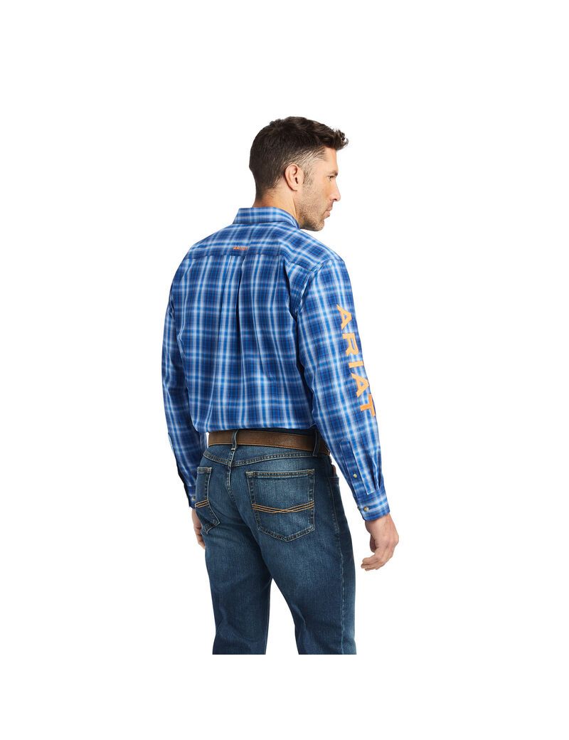 Camisas De Traje Ariat Pro Series Team Marcos Classic Fit Hombre Azules | UHKN40179