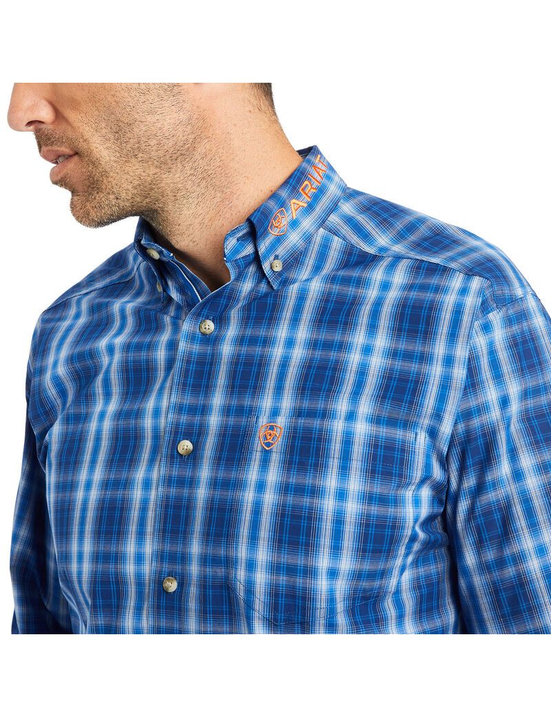 Camisas De Traje Ariat Pro Series Team Marcos Classic Fit Hombre Azules | UHKN40179