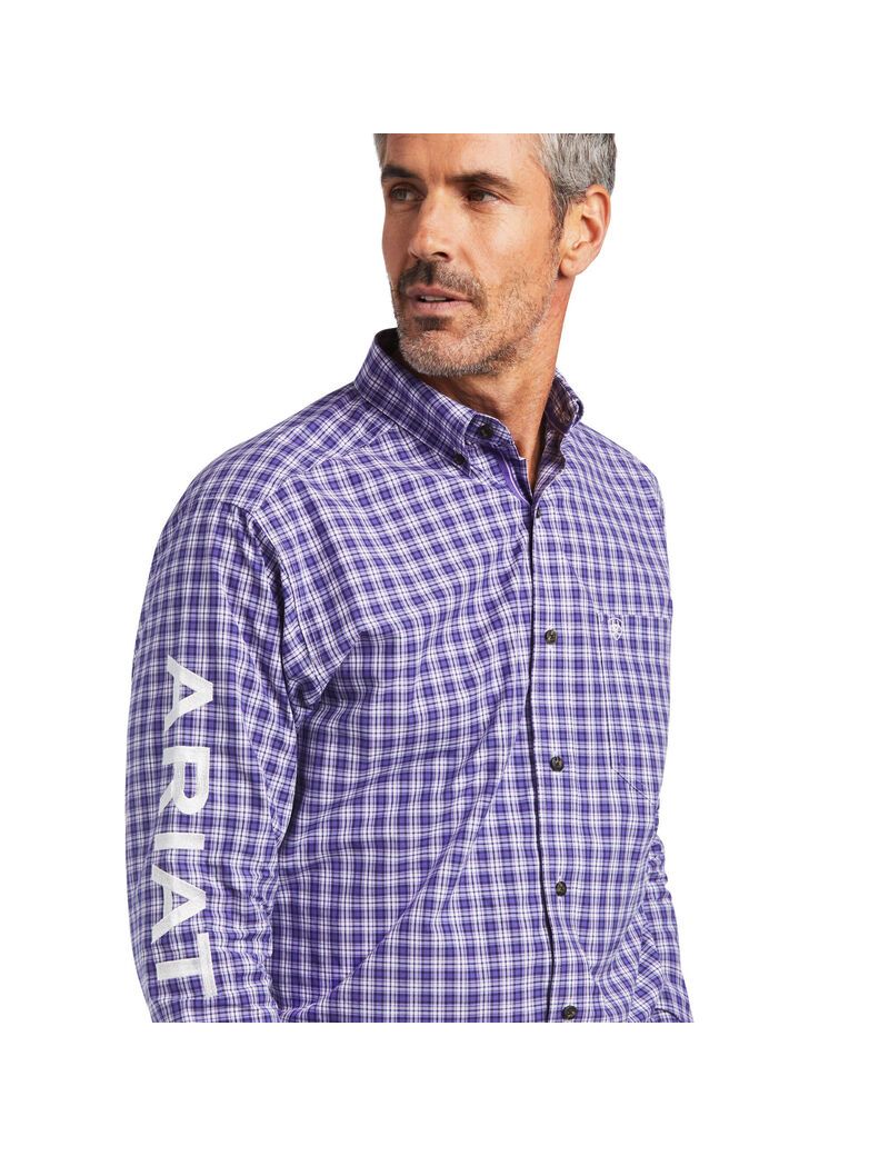 Camisas De Traje Ariat Pro Series Team Slane Classic Fit Hombre Moradas | HBKA25840