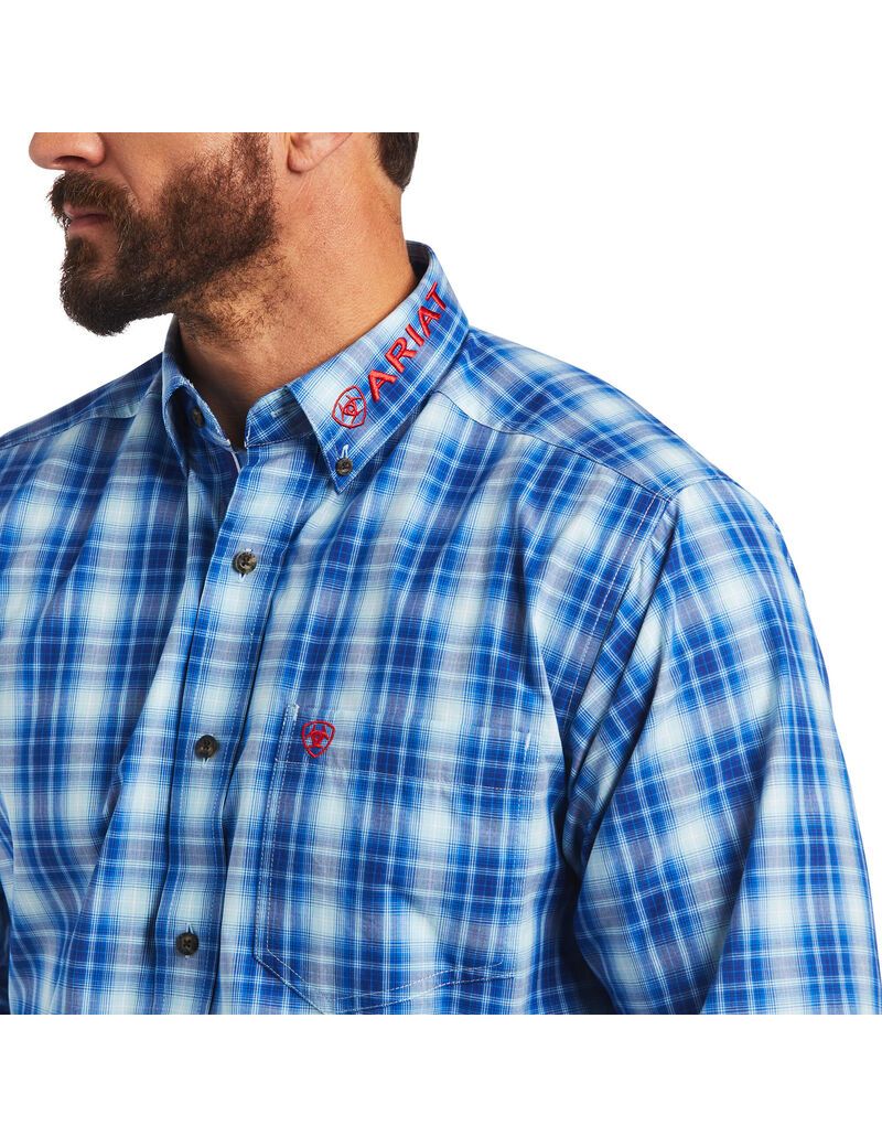 Camisas De Traje Ariat Pro Series Team Yves Classic Fit Hombre Azules | KVCG07821