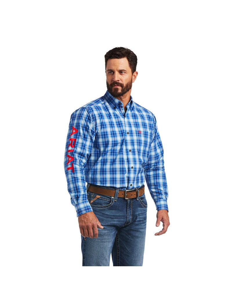 Camisas De Traje Ariat Pro Series Team Yves Classic Fit Hombre Azules | KVCG07821