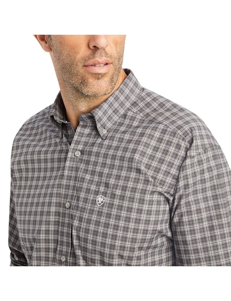 Camisas De Traje Ariat Pro Series Wiley Stretch Classic Fit Hombre Negras | CAPU28031