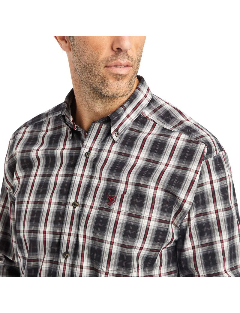 Camisas De Traje Ariat Pro Series Wilton Classic Fit Hombre Negras | ENRS69375