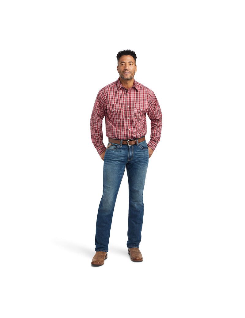 Camisas De Traje Ariat Pro Series Witten Classic Fit Hombre Rojas | VUEQ96358