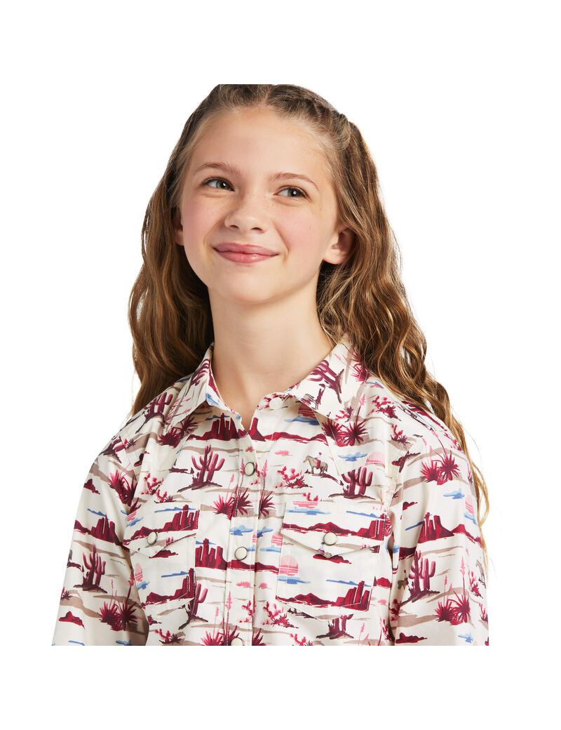 Camisas De Traje Ariat REAL Yuma Niños Multicolor | PAWH92760