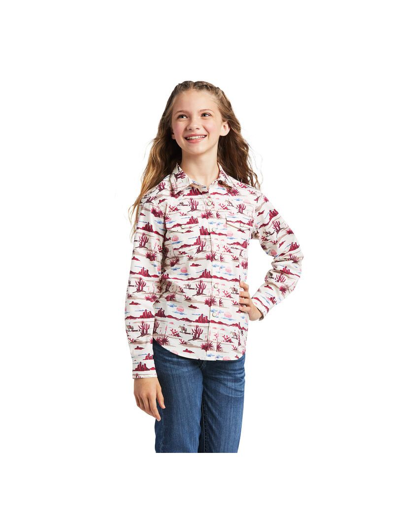 Camisas De Traje Ariat REAL Yuma Niños Multicolor | PAWH92760