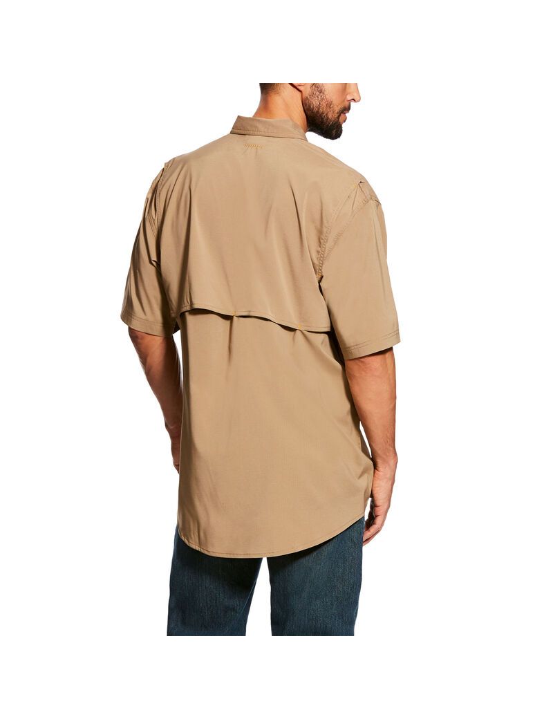 Camisas De Traje Ariat Rebar Made Tough VentTEK DuraStretch Trabajo Hombre Kaki | ZPVL63498