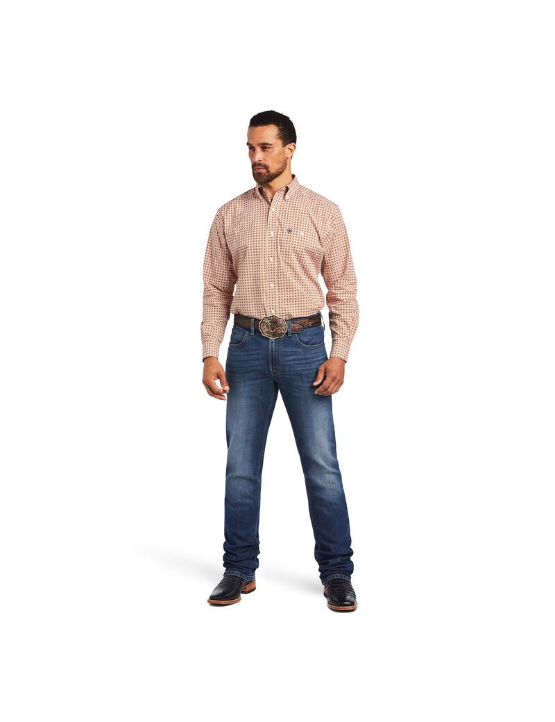 Camisas De Traje Ariat Relentless Braiding Stretch Classic Fit Hombre Multicolor | DARB65483