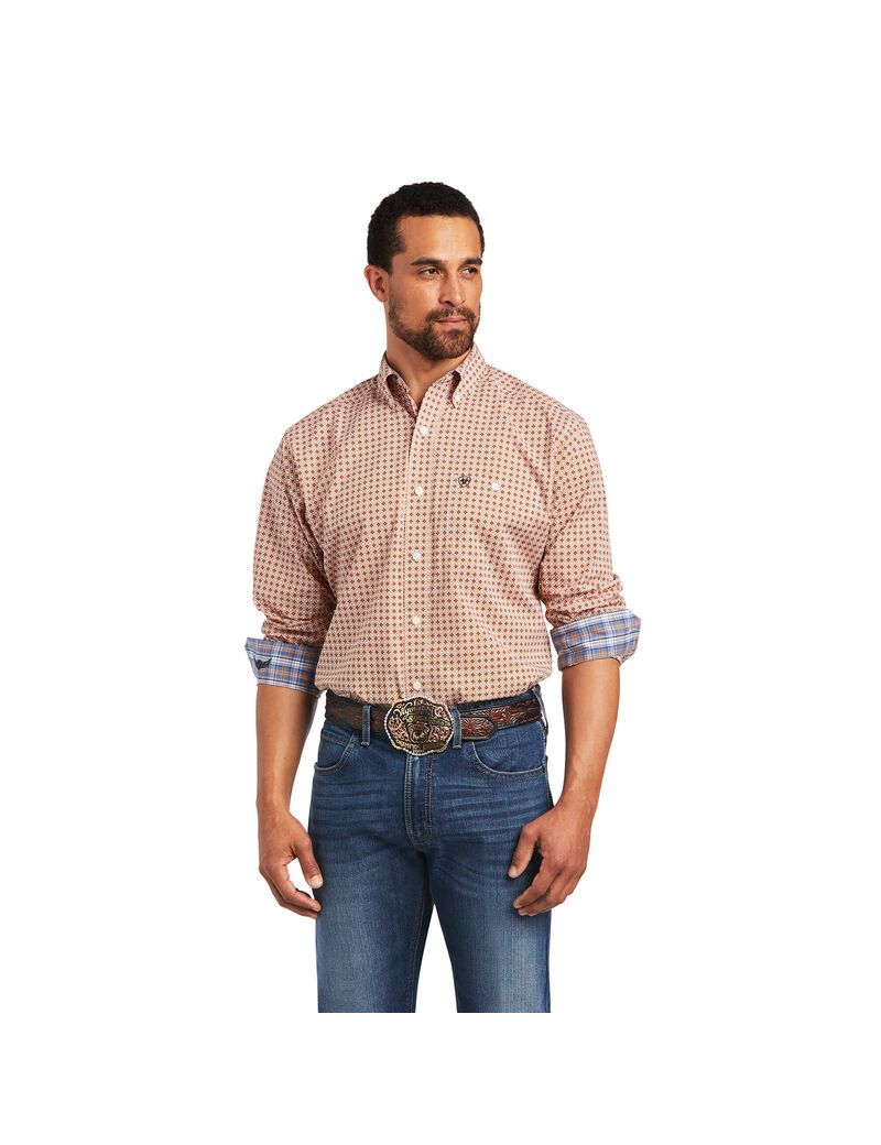 Camisas De Traje Ariat Relentless Braiding Stretch Classic Fit Hombre Multicolor | DARB65483