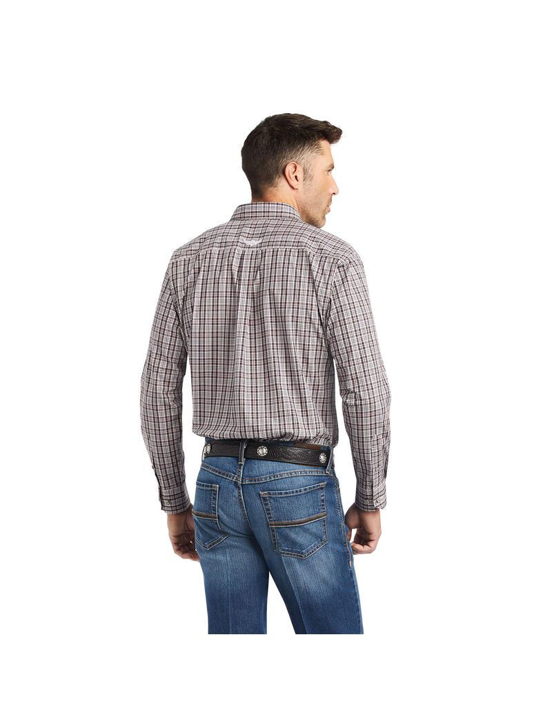 Camisas De Traje Ariat Relentless Resolute Stretch Classic Fit Hombre Moradas | RIHP03581