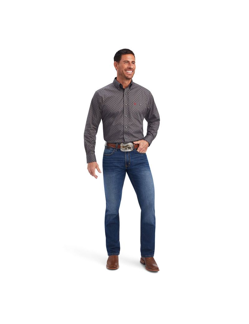 Camisas De Traje Ariat Relentless Steadfast Stretch Classic Fit Hombre Multicolor | RPFC60147